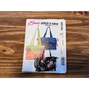 McCall’s M5164 Uncut sewing pattern purse stitch’n save